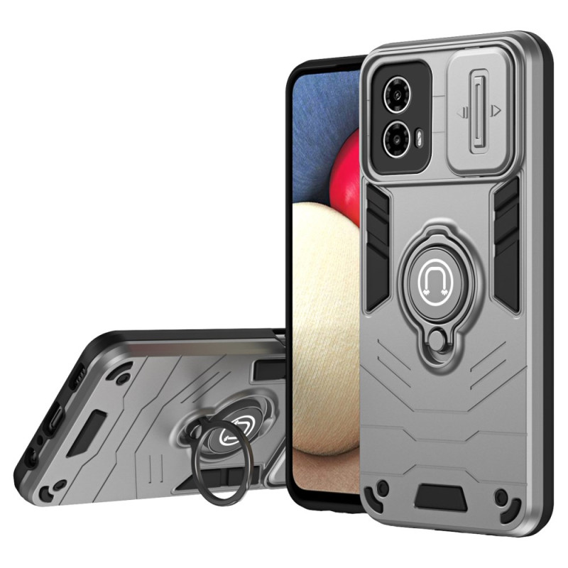 Moto G45 5G / G34 5G Schuifcamera Cover en RING HOUDER