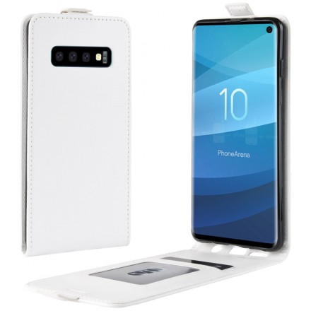 Samsung Galaxy S10 opvouwbaar lederen effect case