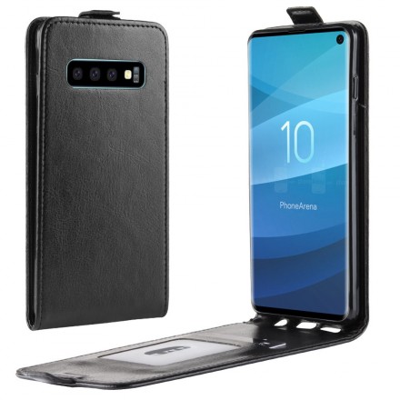 Samsung Galaxy S10 opvouwbaar lederen effect case