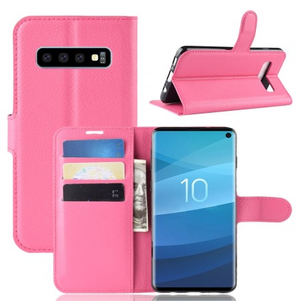 Samsung Galaxy S10 Retro Kunstleer Hoesje Samsung Galaxy S10 Retro Kunstleer Hoesje