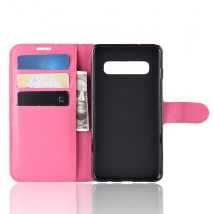 Samsung Galaxy S10 Retro Kunstleer Hoesje Samsung Galaxy S10 Retro Kunstleer Hoesje