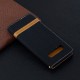 Samsung Galaxy S10 stof en leer effect case met riem