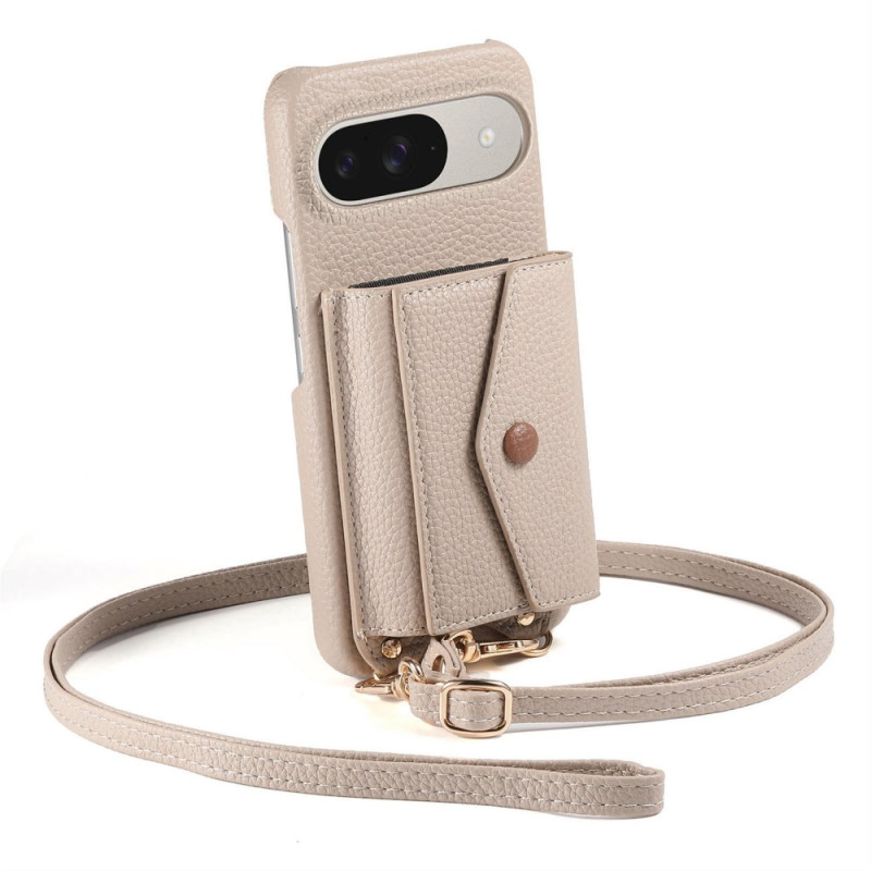 Google Pixel 10 / 9 Case Kaarthouder, Spiegel en Schouderriem
