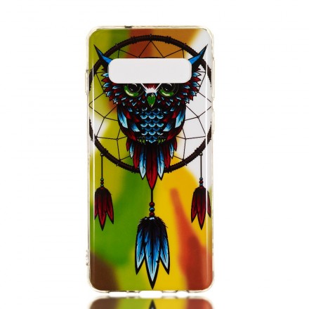 Samsung Galaxy S10 Catchy Uil Hoesje Fluorescerende
