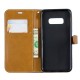 Samsung Galaxy S10 Lite stof en leer effect riem case