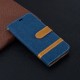 Samsung Galaxy S10 Lite stof en leer effect riem case