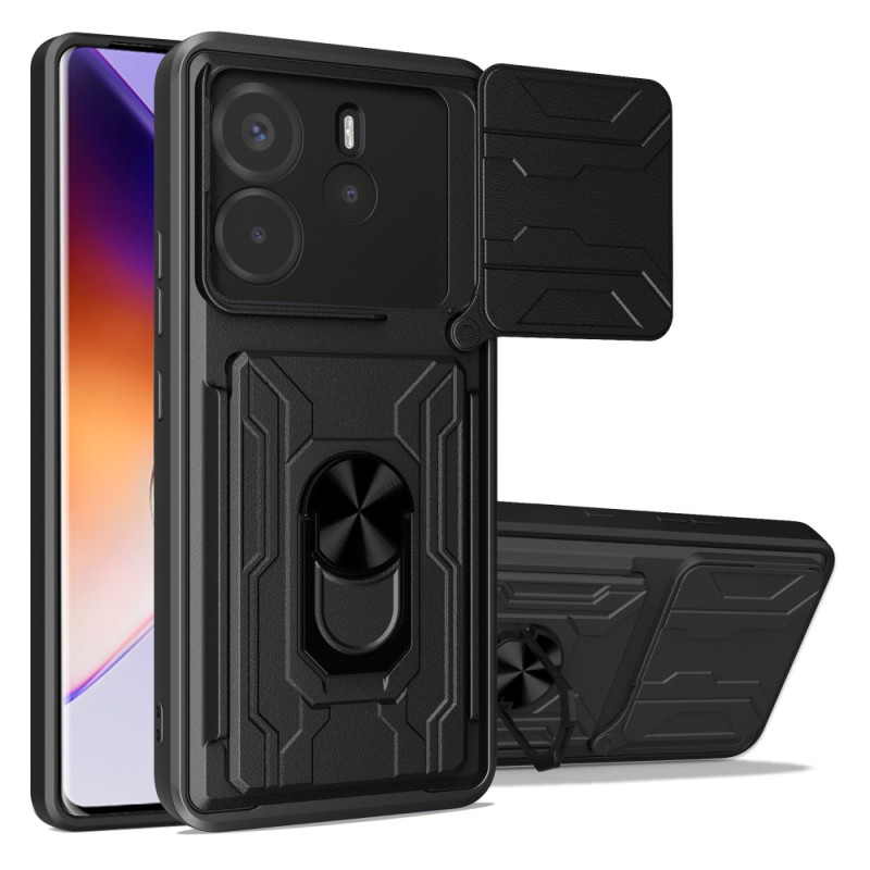 Coque Xiaomi Redmi Note 14 4G Support et Protection Caméra Coulissante