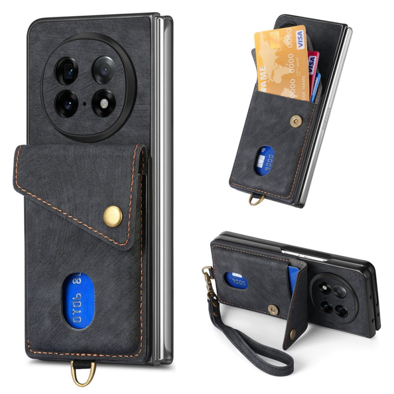 Oppo Vind N5 5G Case Kaarthouder en Voet