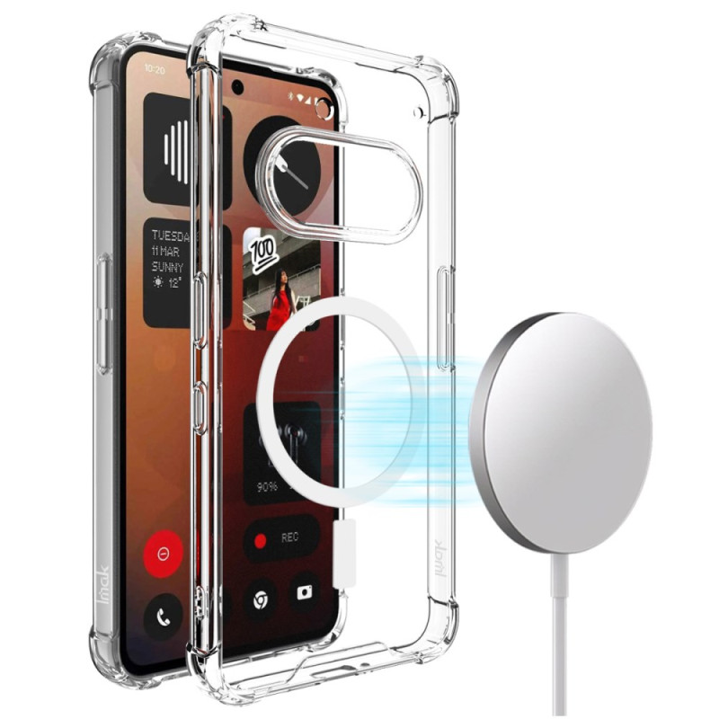 Transparant schokbestendig hoesje voor Nothing Phone (3a) Compatibel met MagSafe
