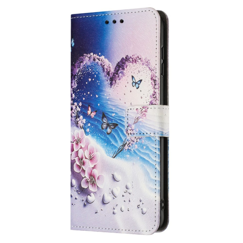 Housse Oppo A5 Pro 5G Motif Papillon et Cœur