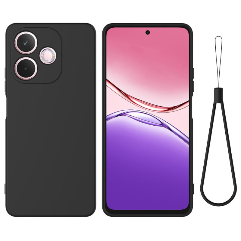 Coque Oppo A5 Pro 5G Silicone Liquide à Lanière