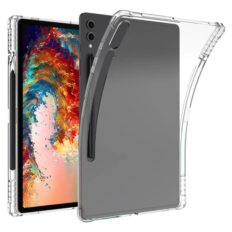 Samsung Galaxy Tab S10 Plus Transparante, versterkte hoes met stylushouder