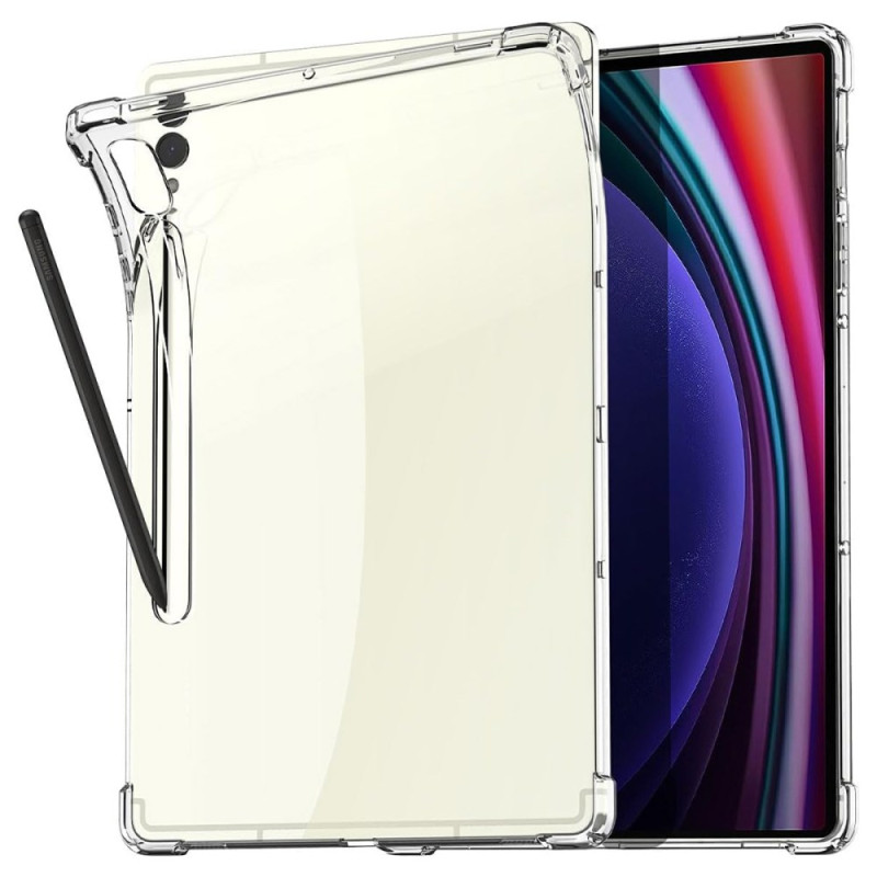 Samsung Galaxy Tab S10 Plus Transparant Hoesje met Stylushouder