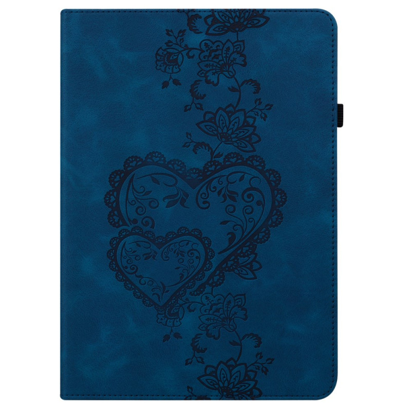 Samsung Galaxy Tab S10 Plus / S9 FE Plus / S9 Plus Hoesje Suede Effect Hartjes