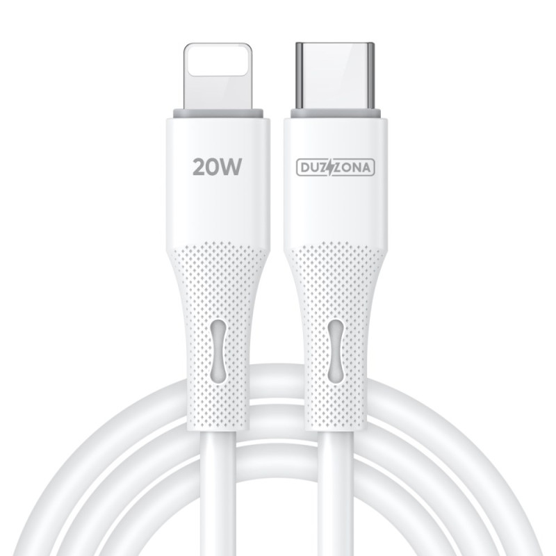 DUZZONA iPhone 20W Oplaadkabel Wit