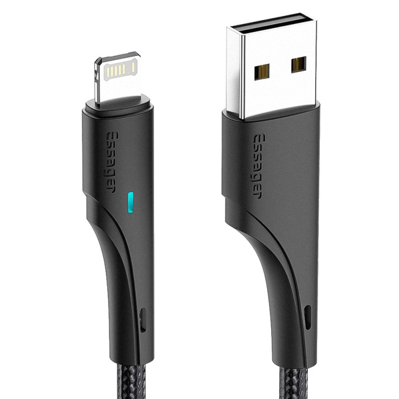 Smartphone oplaadkabel met snelle overdracht en LED - 3m