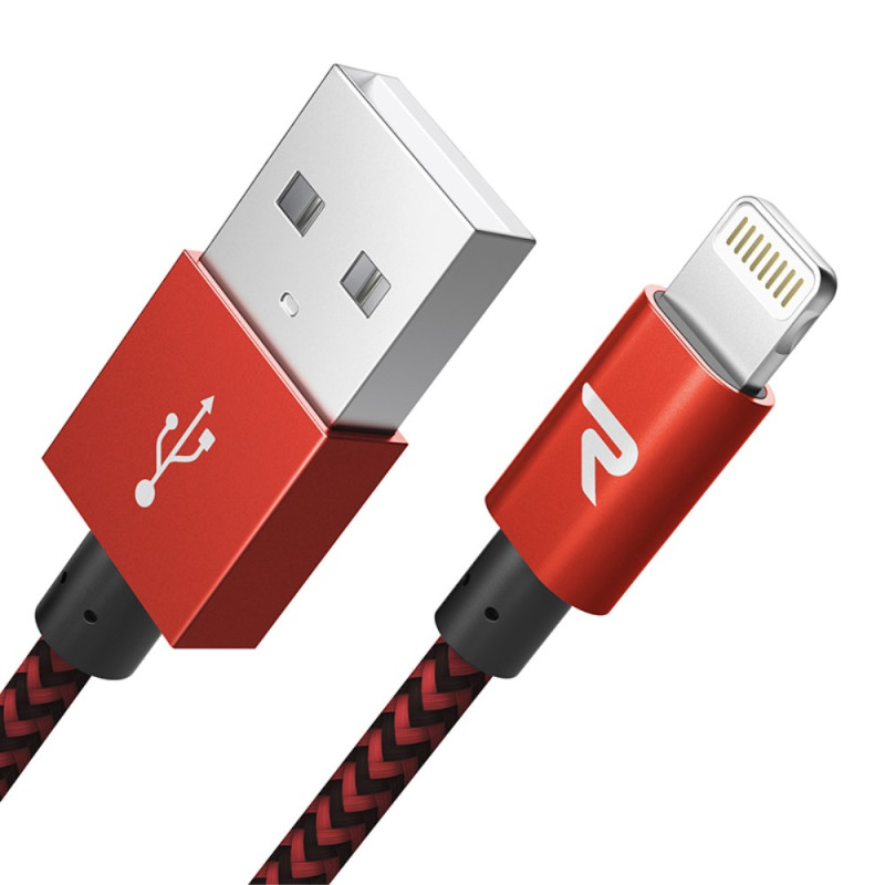 Sync- en oplaadkabel voor iPhone, iPad en iPod RAMPOW - 1m