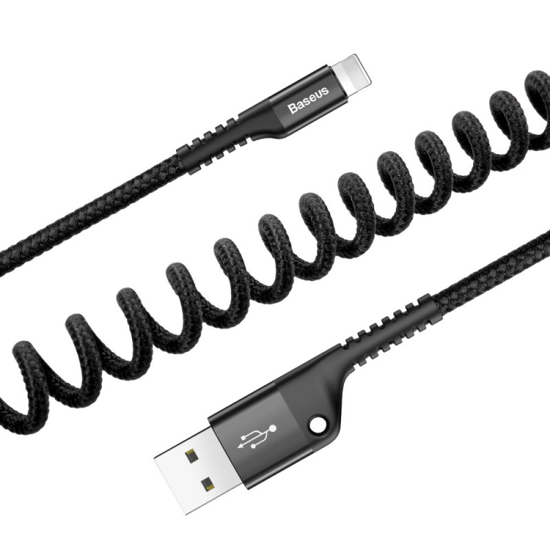 Verlengbare oplaad- en datakabel voor iPhone Baseus