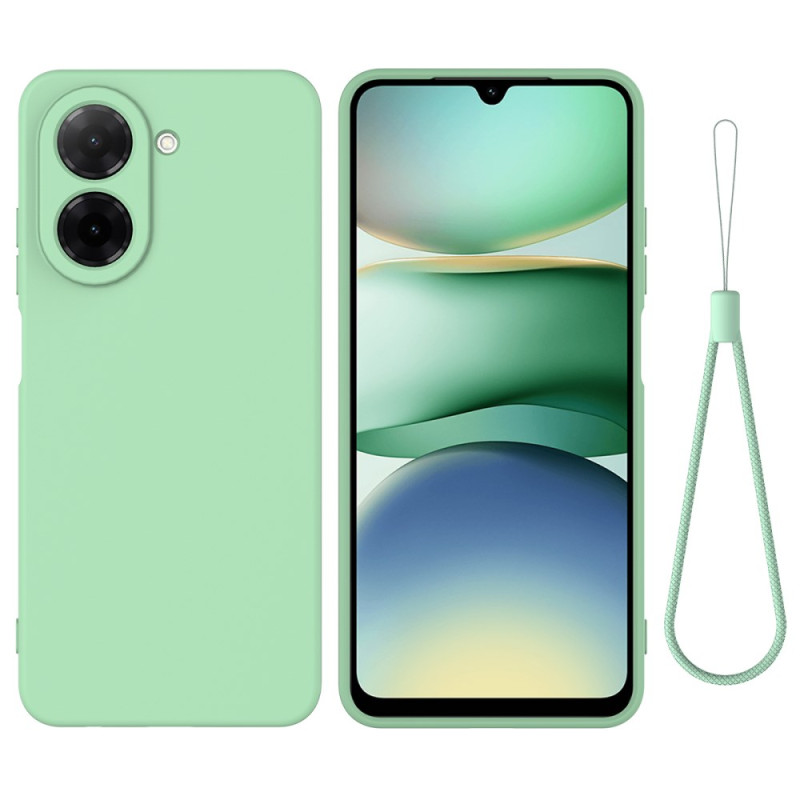 Poco C71 Vloeibaar Silicone Sleutelkoord Hoesje