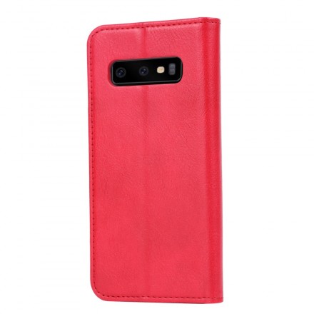 Flip cover Samsung Galaxy S10 Kunstlederen Kaarthoes