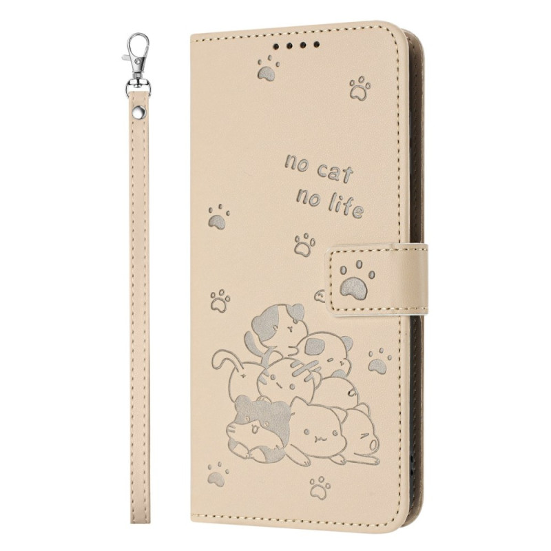 Honor 400 Lite Cat Scene Hoesje met Koord