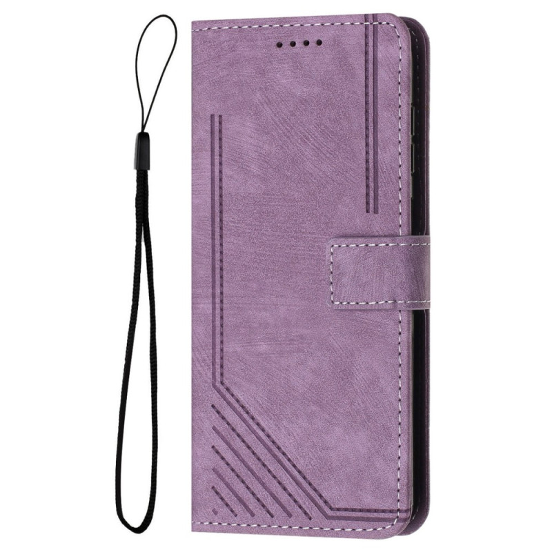 Honor 400 Lite Suede Effect Retro Ontwerp Hoesje