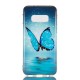 Samsung Galaxy S10 Lite Hoesje Vlinder Blauw Fluorescerend