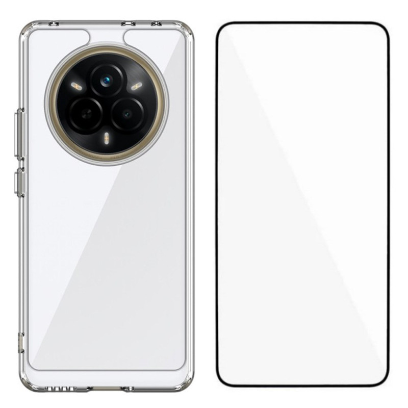 Realme 14 Pro 5G Transparant Hoesje met Gehard Glazen Schermbeschermer