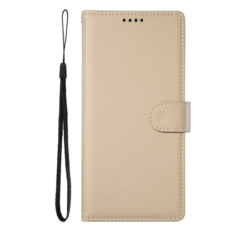 Realme 14 Pro 5G Lederen Effect Hoesje met Koord