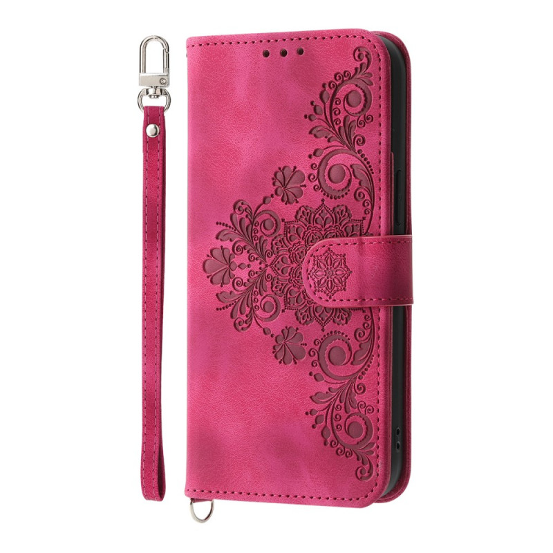 Realme 14 Pro Plus 5G Suede Effect Lace Case met Koord
en Schouderriem
