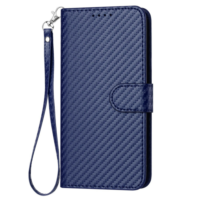 Honor X8b Carbon Fibre Hoesje met Koord