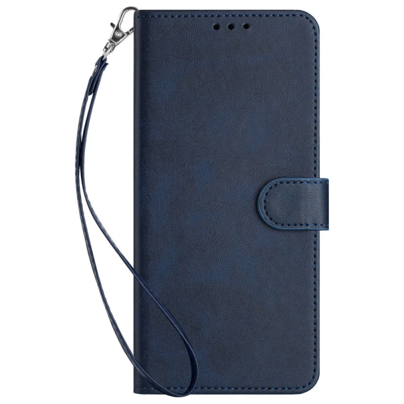Honor X8b Cover Plain Leather Effect met riem