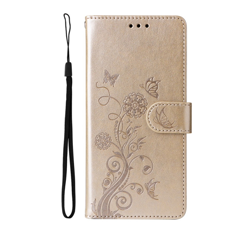 Honor 400 Etui Vlinder- en bloemmotief