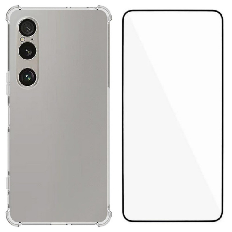 Sony Xperia 1 VII Case met gehard glas screenprotector WANLONFENG