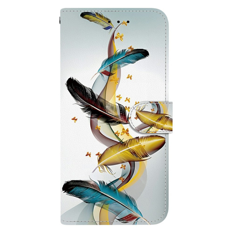 Hoesje Motorola Edge 60 / 60 Fusion Gouden Veren