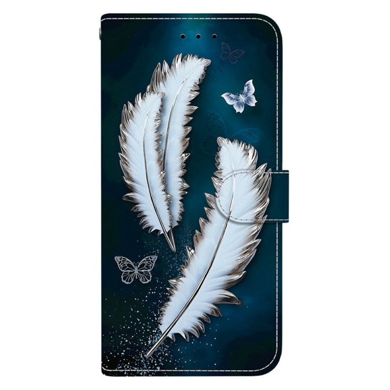 Hoesje Motorola Edge 60 / 60 Fusion Wit Veren
