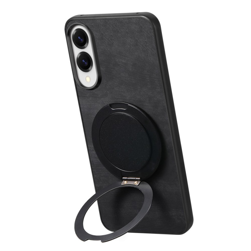 Samsung Galaxy S25 Edge Suede Effect Hoesje met 360° Roterende Ondersteuning