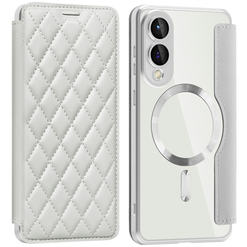 Flip cover Samsung Galaxy S25 Edge compatibel MagSafe Matelassée