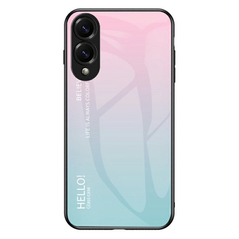 Samsung Galaxy S25 Edge Cover Gehard Glas Hallo