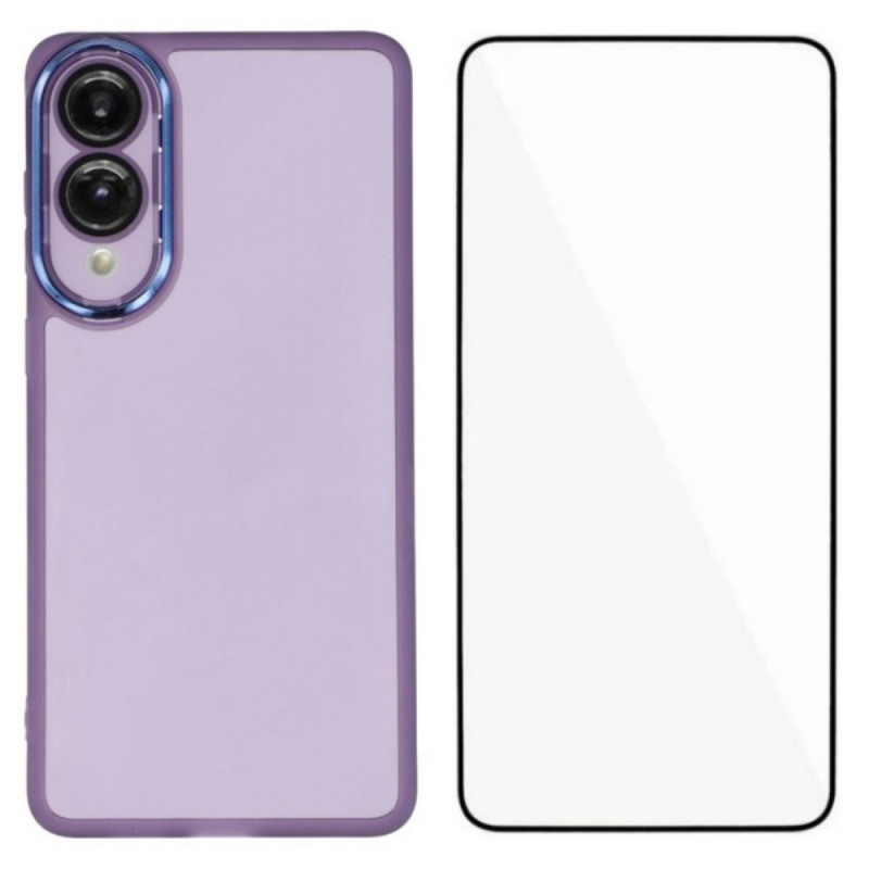 Samsung Galaxy S25 Edge Getinte cover met gehard glas screenprotector