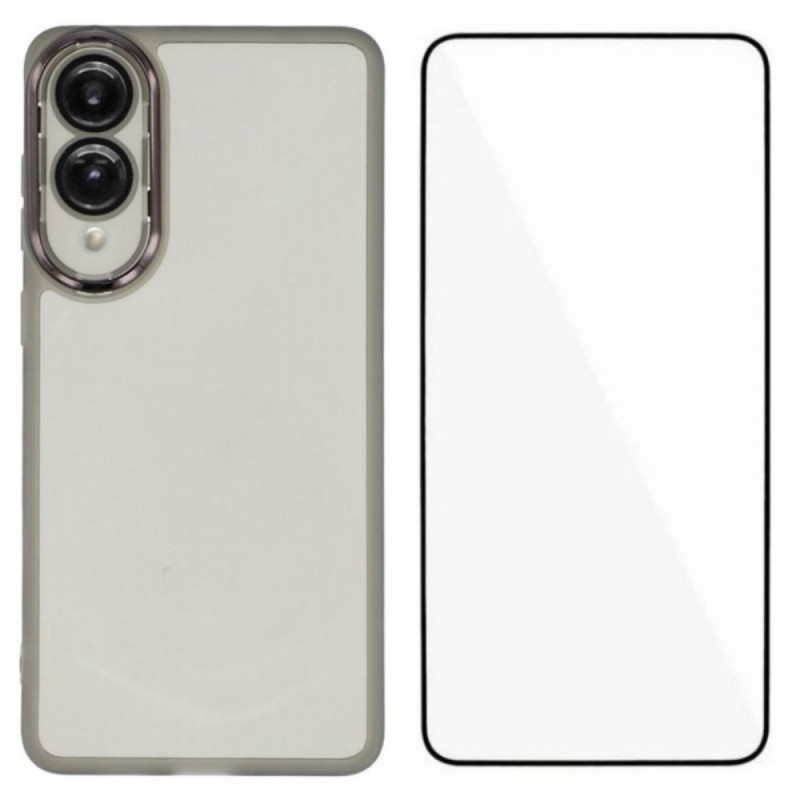 Samsung Galaxy S25 Edge Getinte cover met gehard glas screenprotector