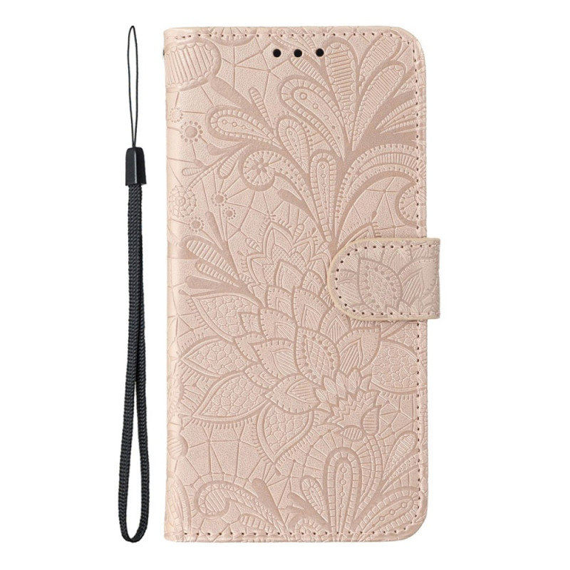 Hoesje Poco F7 Ultra 5G Ontwerp Bloemen Kant