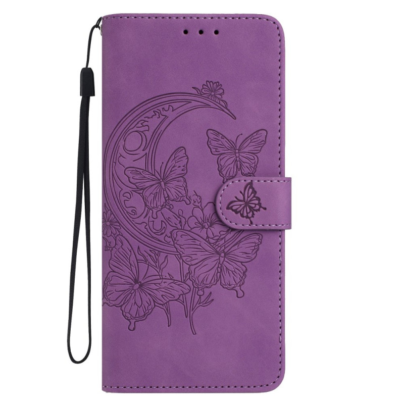 Honor Magic 7 Lite / X9c Vlinders en Bloemen Print Hoesje