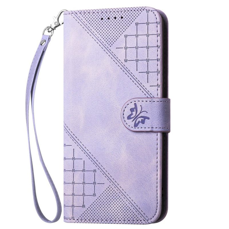 Honor Magic 7 Lite / X9c Geometrisch hoesje met riem
