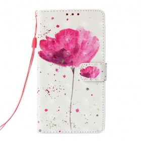 Samsung Galaxy S10 Plus Klaproos Waterverf Hoesje