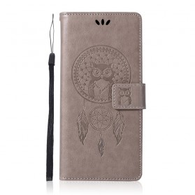 Samsung Galaxy S10 Plus Lederen Hoesje Catchy Uil
