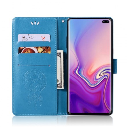 Samsung Galaxy S10 Plus Lederen Hoesje Catchy Uil