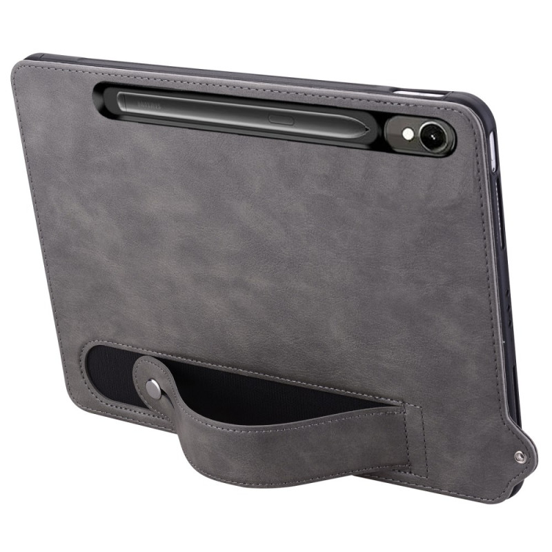 Samsung Galaxy Tab S10 FE / S9 / S9 FE Leren Effect Hoesje met Koord
