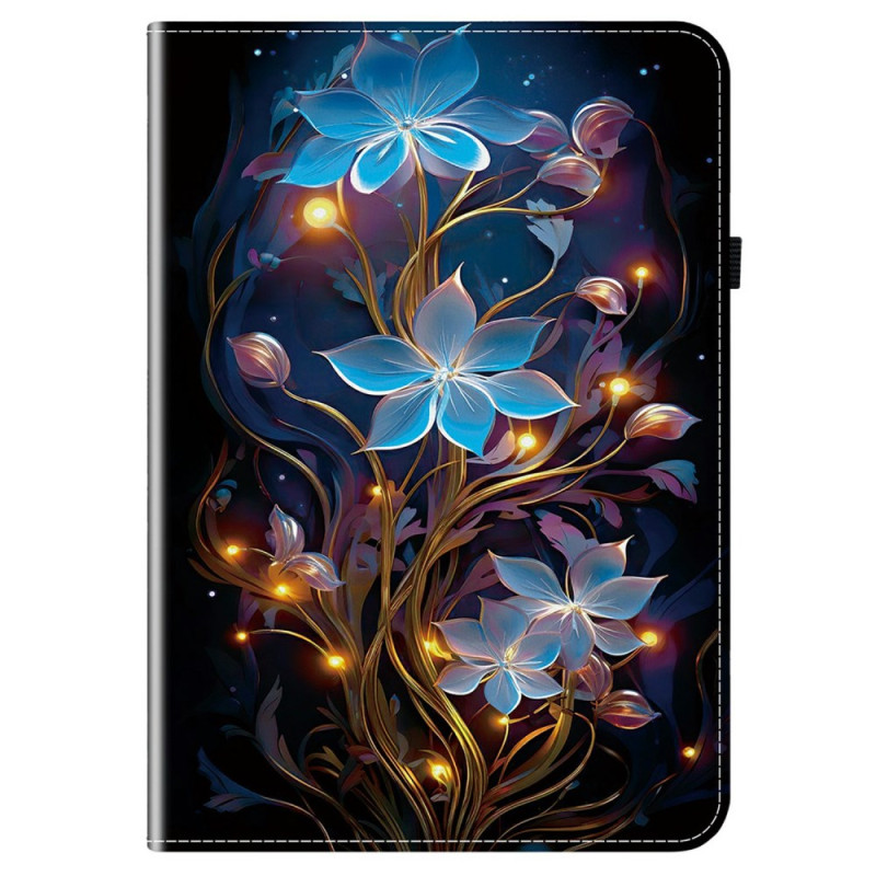 Samsung Galaxy Tab S10 FE Plus hoesje Blauw Bloemen