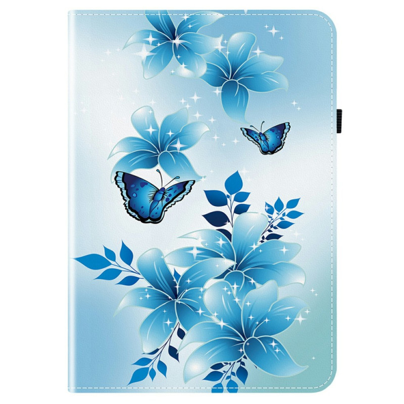 Samsung Galaxy Tab S10 FE Plus Hoesje Blauwe Vlinders